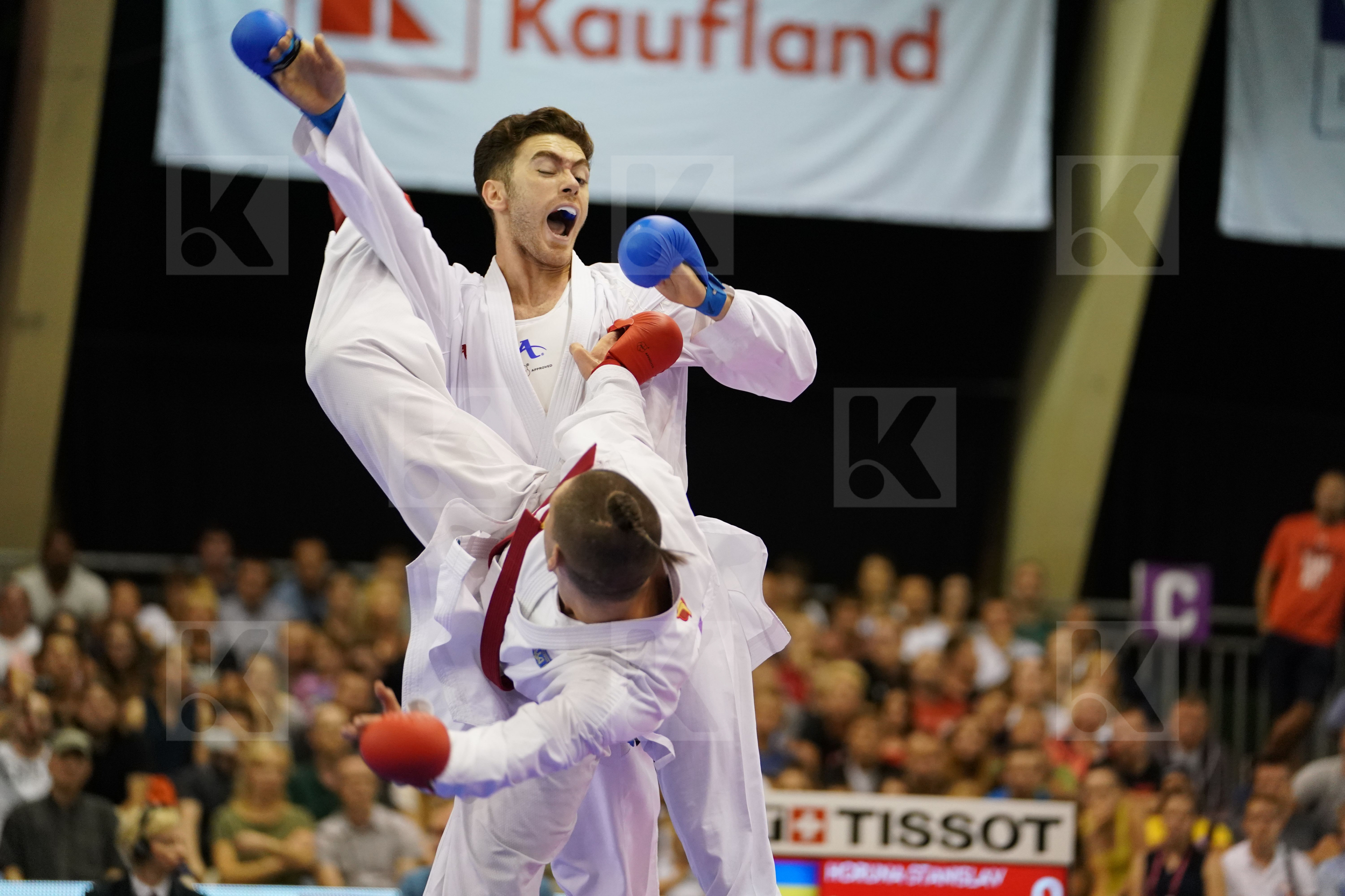 Asiabari Aliasghar Gold match Horuna Stanislav Iran Islamic Republic of Male Kumite -75kg Ukraine